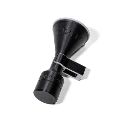 KTM 2 stroke funnel with holder on white background